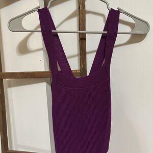 Wilfred Deep Purple Knit Top